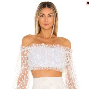 Like New - MAJORELLE Baby Bye Bye Top in White Size XS